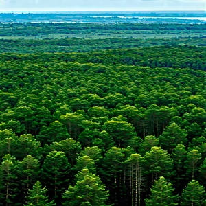Nature Editorial Photography: Aerial view of forest canopy