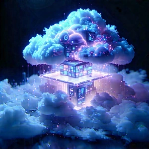 Cloud Computing Visualization With Image, There
