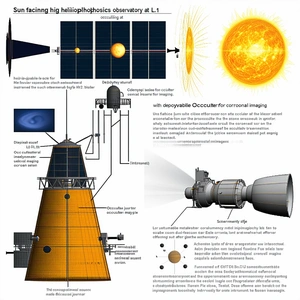 The Image Is A Diagram Showing The Different Parts Of A Spacecraft