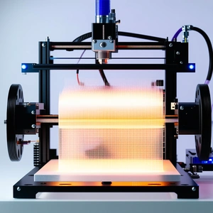 A Machine That Is Printing A Piece Of Paper