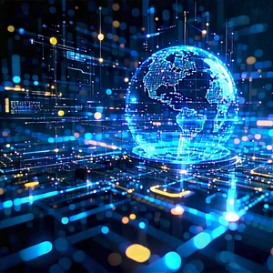 Big Data Visualization With Blue White