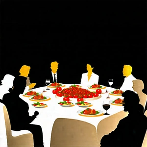 Lifestyle Product Photography: Dinner party with colleagues
