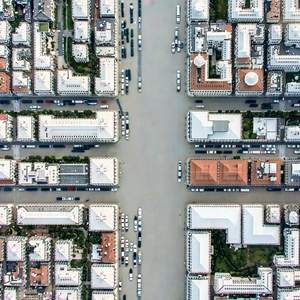 Urban Architectural Photography: Aerial view of cultural district