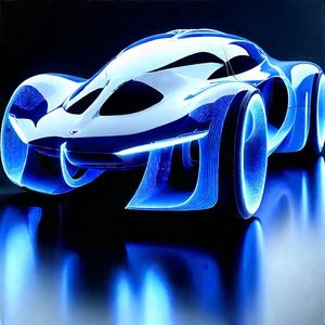 Innovative Electric Vehicle Design With Futuristic Blue