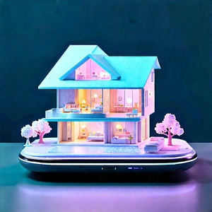 Smart Home Device With (digital:1.13) Artwork With Small Model