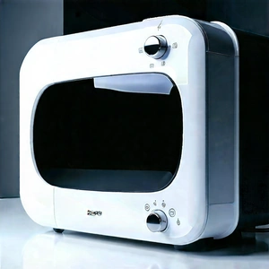 Innovative Smart Appliance (design:1.25) With White Microwave