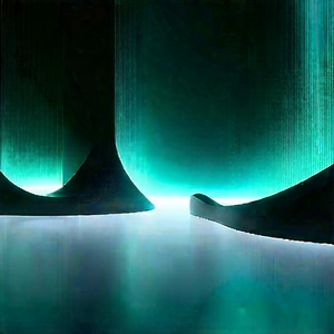 Futuristic Tech Startup Office With Large, Open