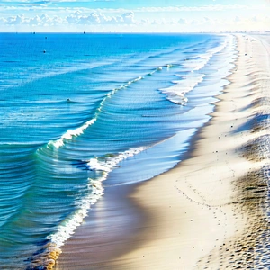 Lifestyle Aerial Photography: Beach day during winter