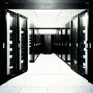 Futuristic Server Room With Image, There