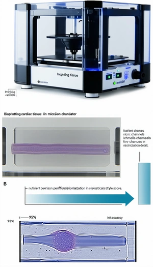 The Image Is A Diagram Showing The Process Of Bioprinting Cardiac Tissue