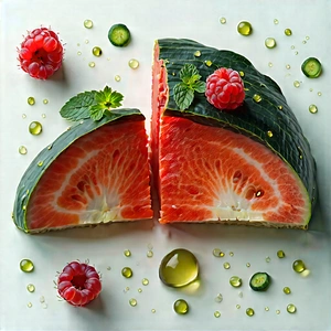 Abstract Food Photography: Conceptual Representation Of Memory With Large Slice