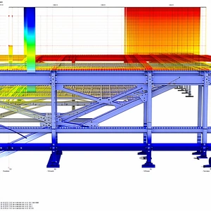 A Large Blue Structure Is Shown In A 3d Model