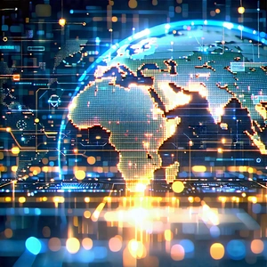Tech Stock Photography: Big data visualization