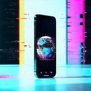 Smartphone With Data Visualization With Cell Phone