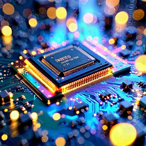 Microchip with holographic projection