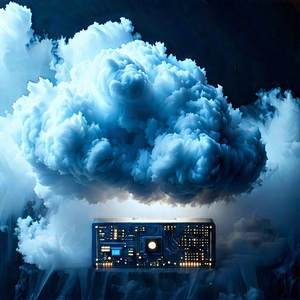 Cloud Computing Visualization With Computer Board