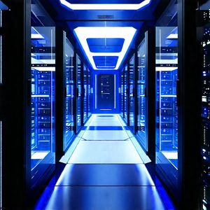 (futuristic:1.24) server room