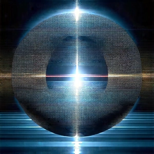 Quantum Computer With Laser Scanning With Large, Round,