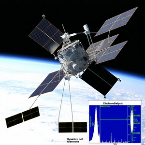 A Spacecraft With A Large Satellite Dish On Top Of It
