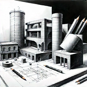 Educational Technology In Manufacturing Facility With Large Building