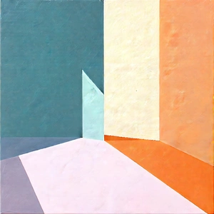 Abstract Pastel Drawing: Minimalist composition with analogous color palette