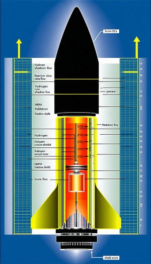 The Image Is A Diagram Of A Rocket Engine, Showing The Various Components And Their Functions