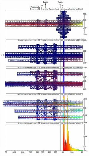 The Image Is A Diagram Of A Large Structure, Possibly A Bridge Or A Building