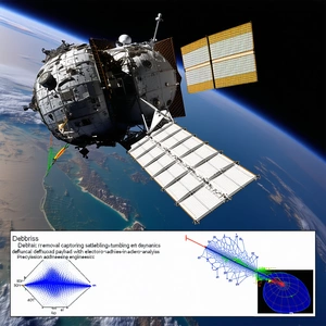 A Space Shuttle With A Large Satellite Attached To The Side Of It