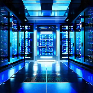 Futuristic Server Room With Image, There