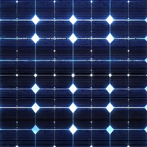 Solar panel with holographic projection