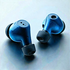 Wireless Earbuds With (digital:1.43) Artwork With Blue Earphones