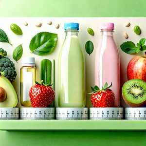 Lifestyle Infographic Style: Wellness scene with healthy food