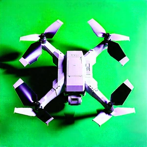 Drone With User Interface With White Drone