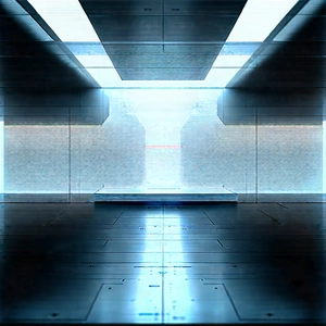 Futuristic Research Laboratory With Image, There