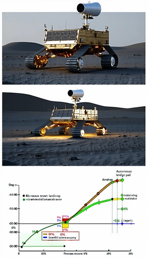 The Image Is A Collage Of Three Pictures, Each Showing A Different Perspective Of A Robotic Vehicle