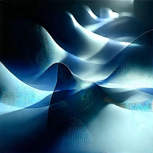 (digital:1.29) Transformation Visualization With Blue White
