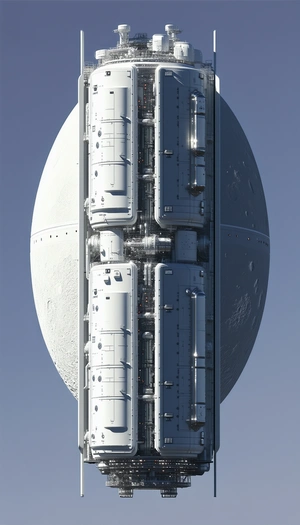 A Large White Structure With A Dome Shape Is Shown In The Image