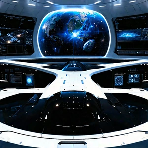 Aerospace Technology In Tech Office With Image