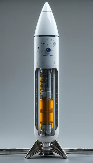 A Large White Cylinder Is Shown In A Close-up View