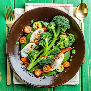 Lifestyle Landscape Photography: Farm-to-table Meal Prepared With Organic Components With Large Bowl