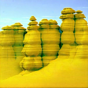 Nature Stock Photography: Rock Formation In Spring Bloom With Group Tall,