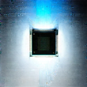 Close-up of microprocessor