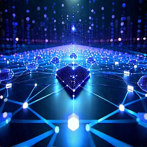 Blockchain Network Visualization With Image, There
