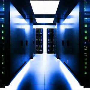 Futuristic server room