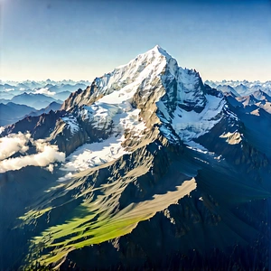 Nature Drone Photography: Aerial View Of (mountain:1.49) Range With Majestic Mountain