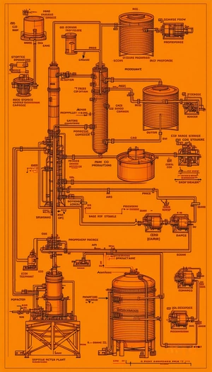 detailed diagram chemical plant