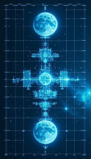 image, there three blue, three-dimensional