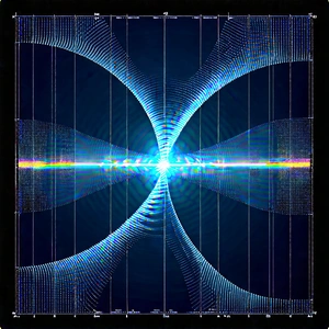 Tablet With Data Visualization With Blue White