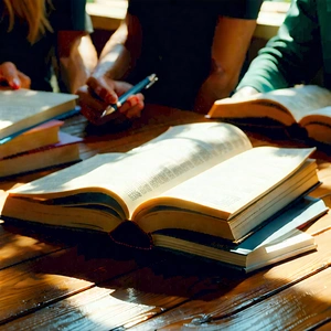Lifestyle Octane Render: Book club with colleagues
