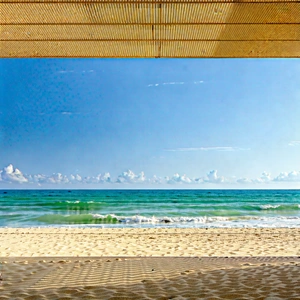 Lifestyle Architectural Photography: Beach day during holiday season